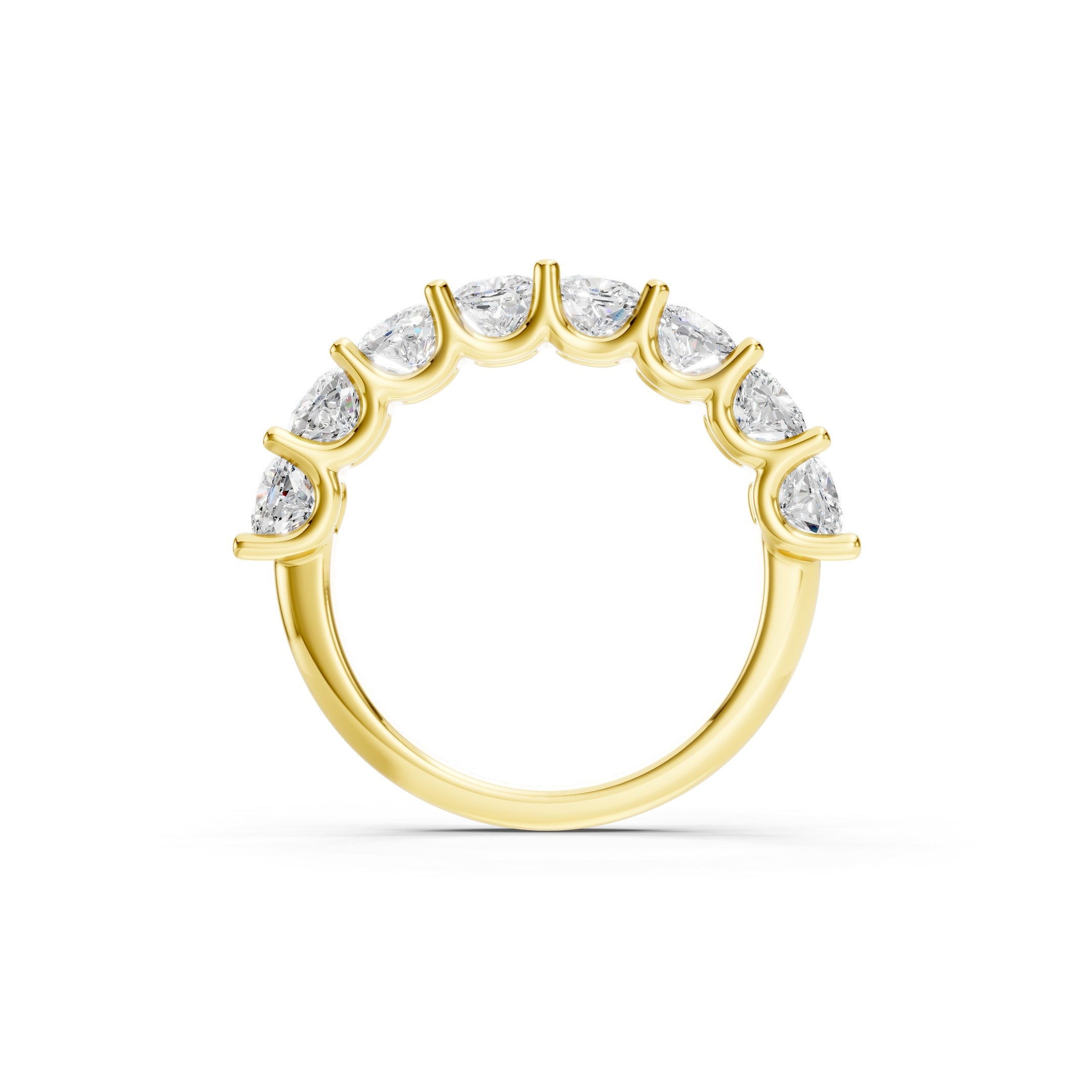  3.00 CT Cushion Cut Lab Grown Diamond Eternity Band