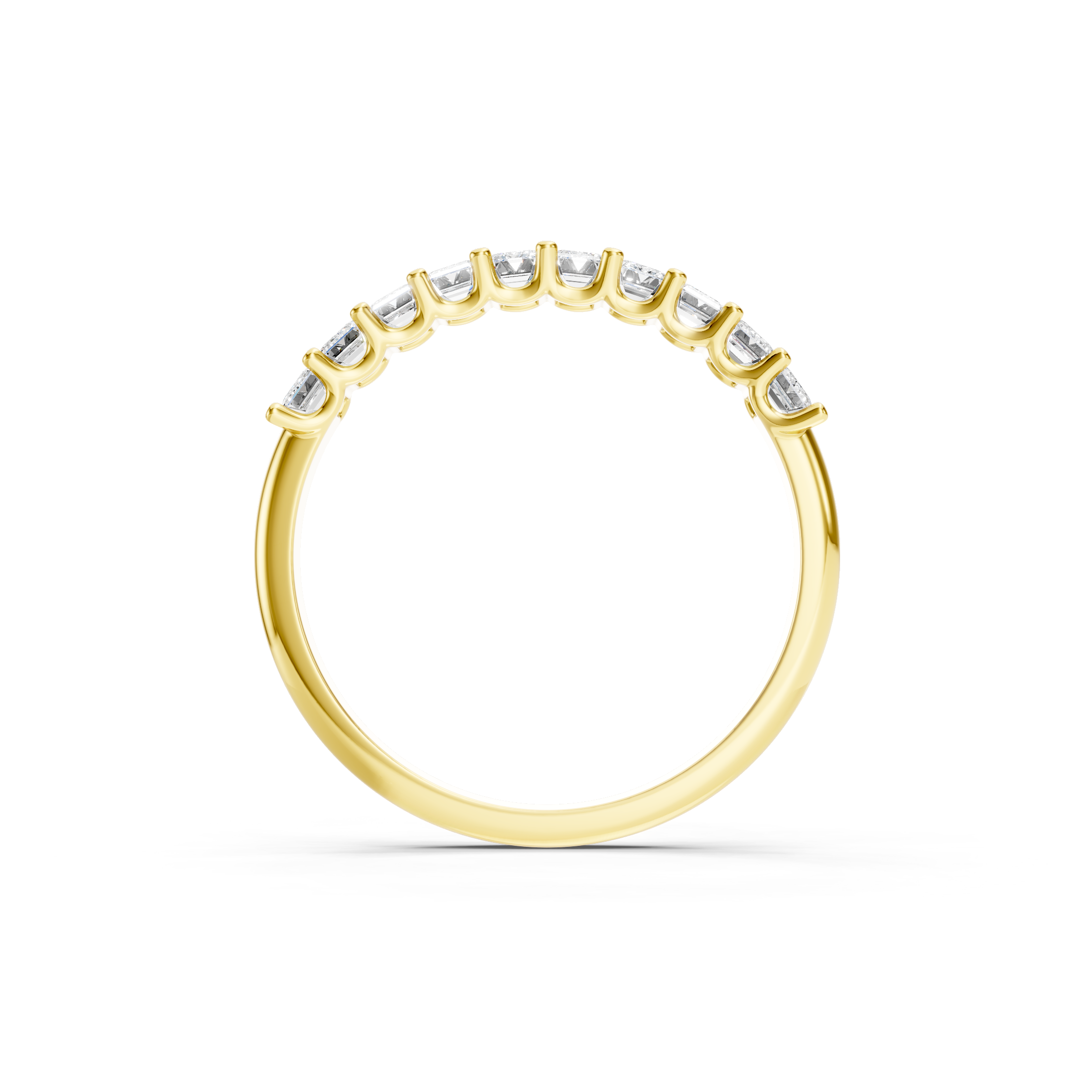 1.00 CT Emerald Cut Lab Grown Diamond Eternity Band