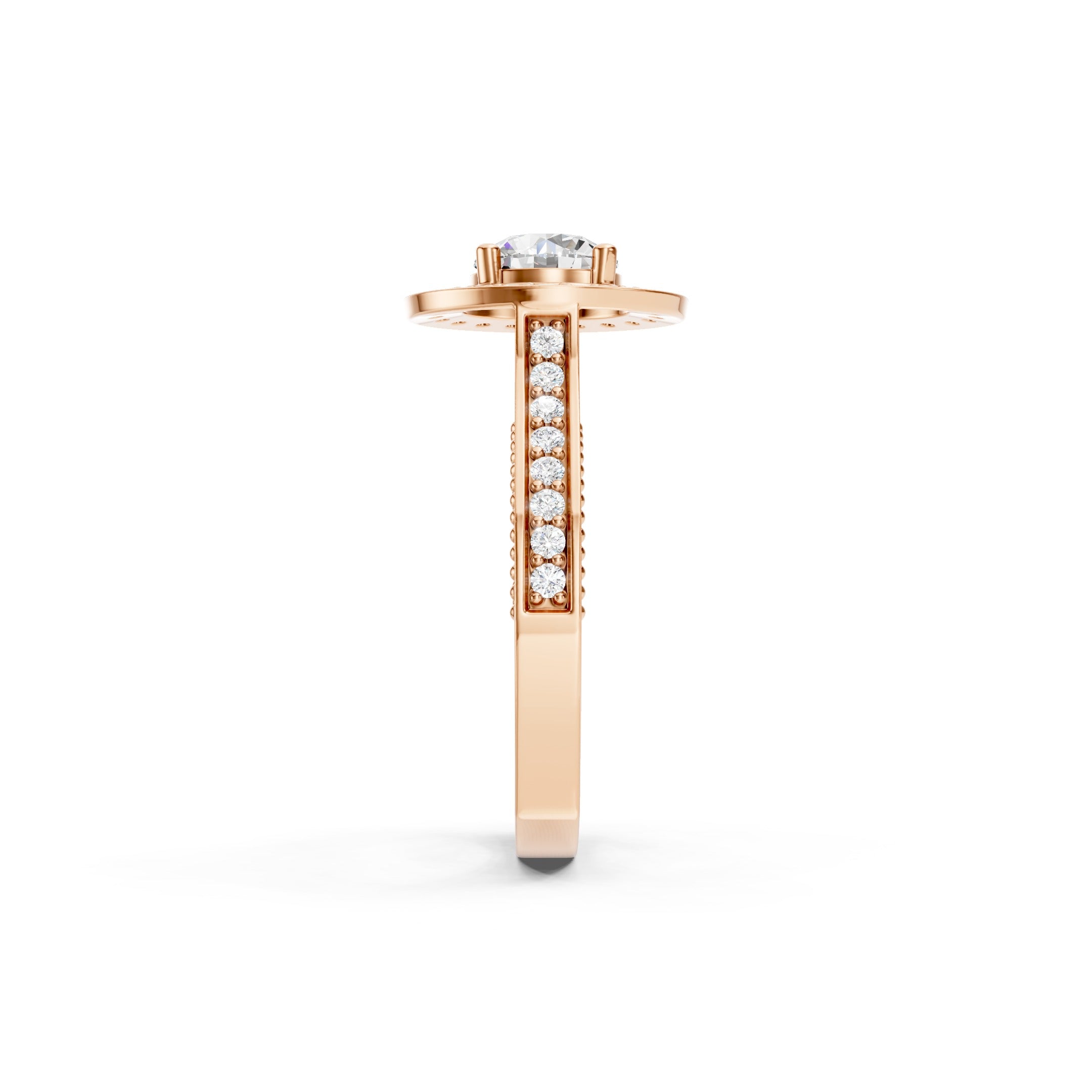 1.80 CT Lab Grown Diamond Halo Engagement Ring in 10K 14K 18K 
