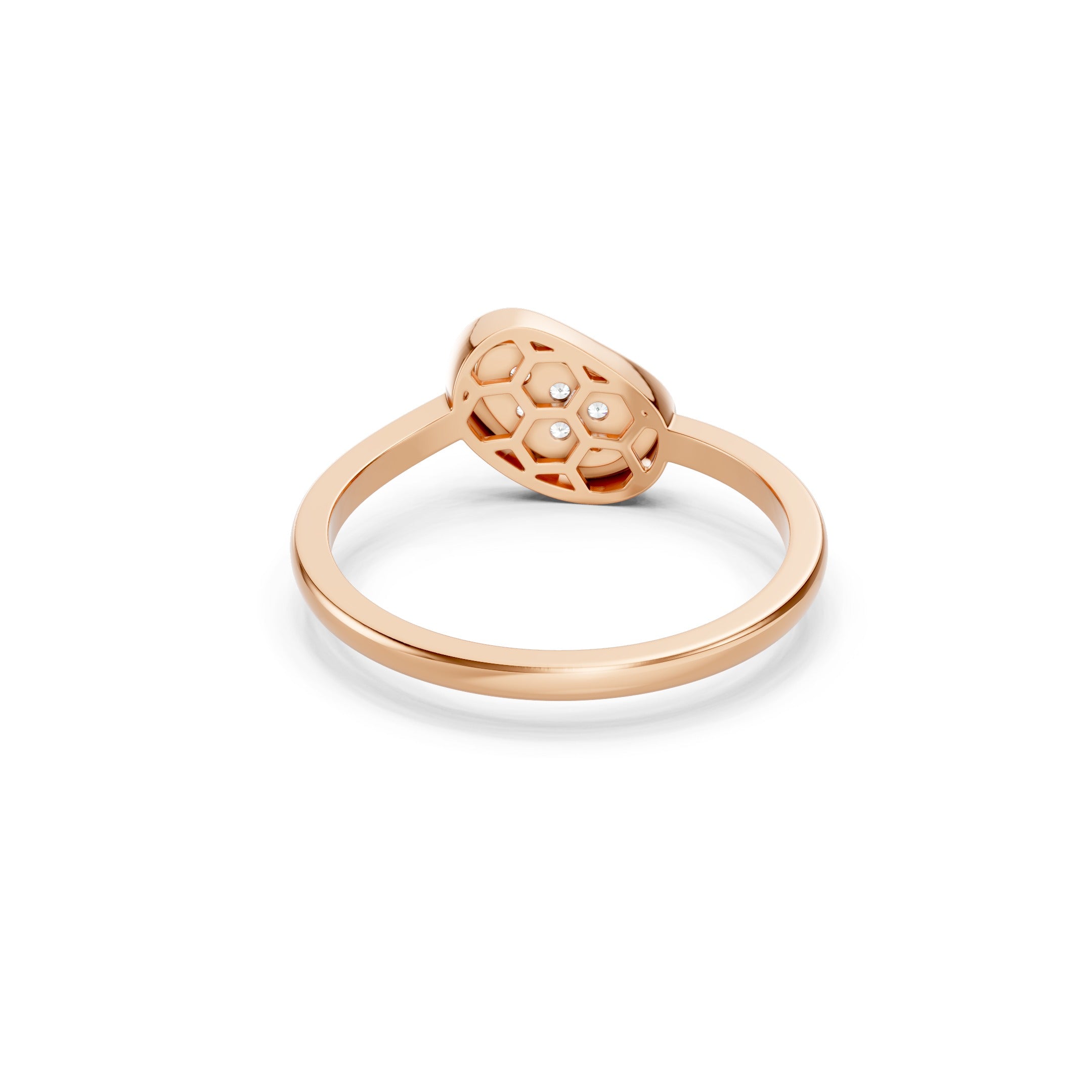 Oval Cluster statement Diamond Ring in 10K 14K 18K  Minimalist Vintage Diamond Ring