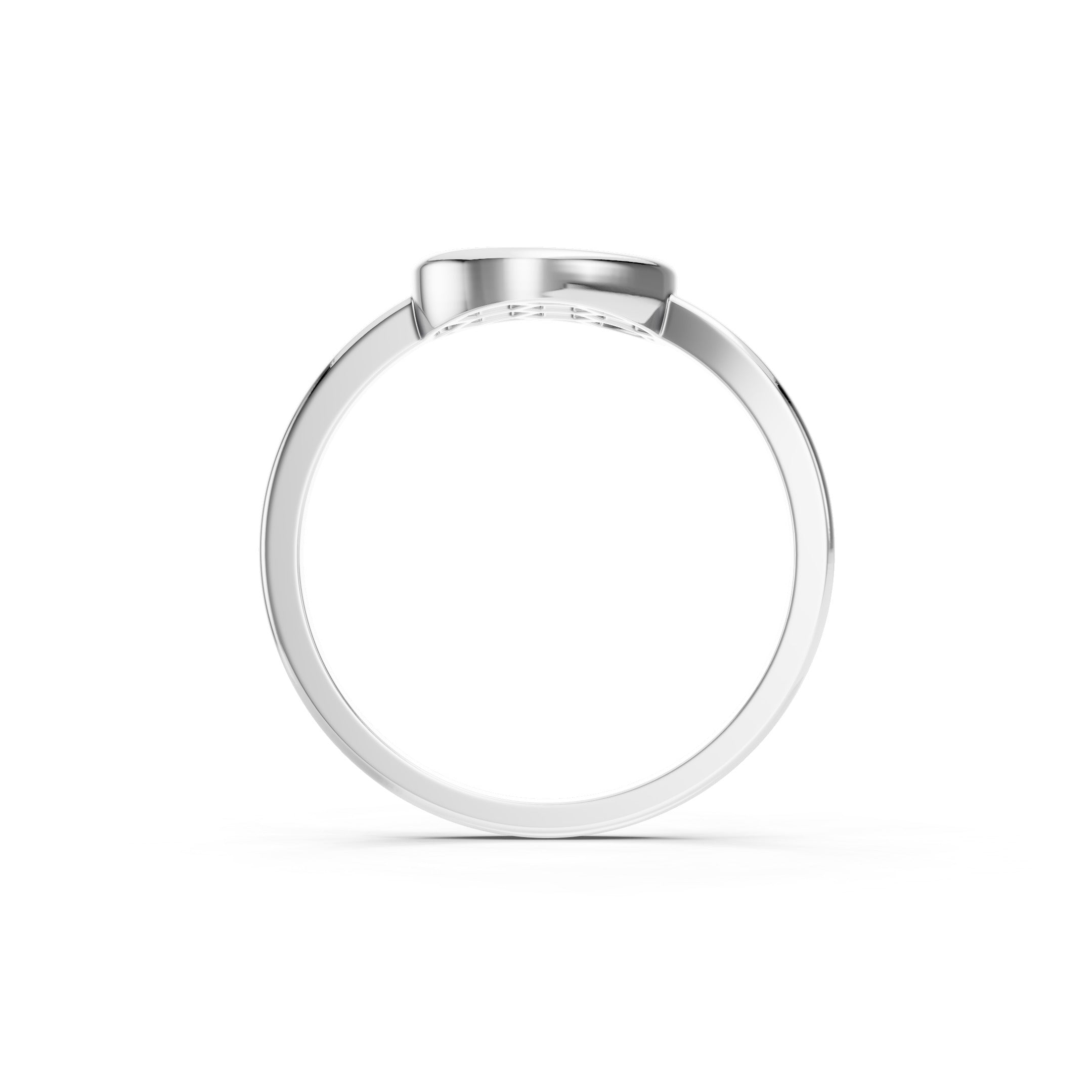 Oval Cluster statement Diamond Ring in 10K 14K 18K  Minimalist Vintage Diamond Ring
