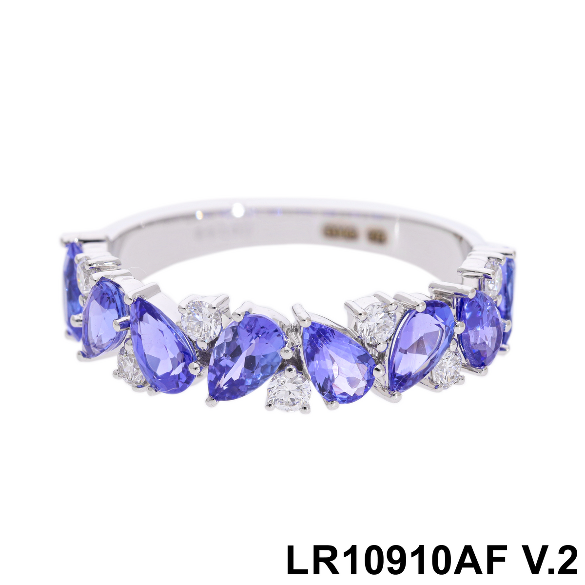14k White Gold |💍 2 Ct VS Yellow/Pink/Blue Color Pear with Round Brilliant Cut Lab-Grown Diamond Wedding Ring Band | Elegant Gift for Her ✨💖