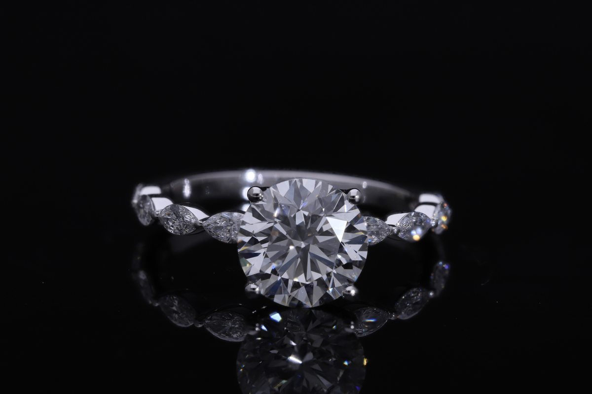 💍 2.82 Ct Round Brilliant Cut Lab-Grown Diamond Ring | 14k White / Yellow Gold | Fashion Ring ✨💎