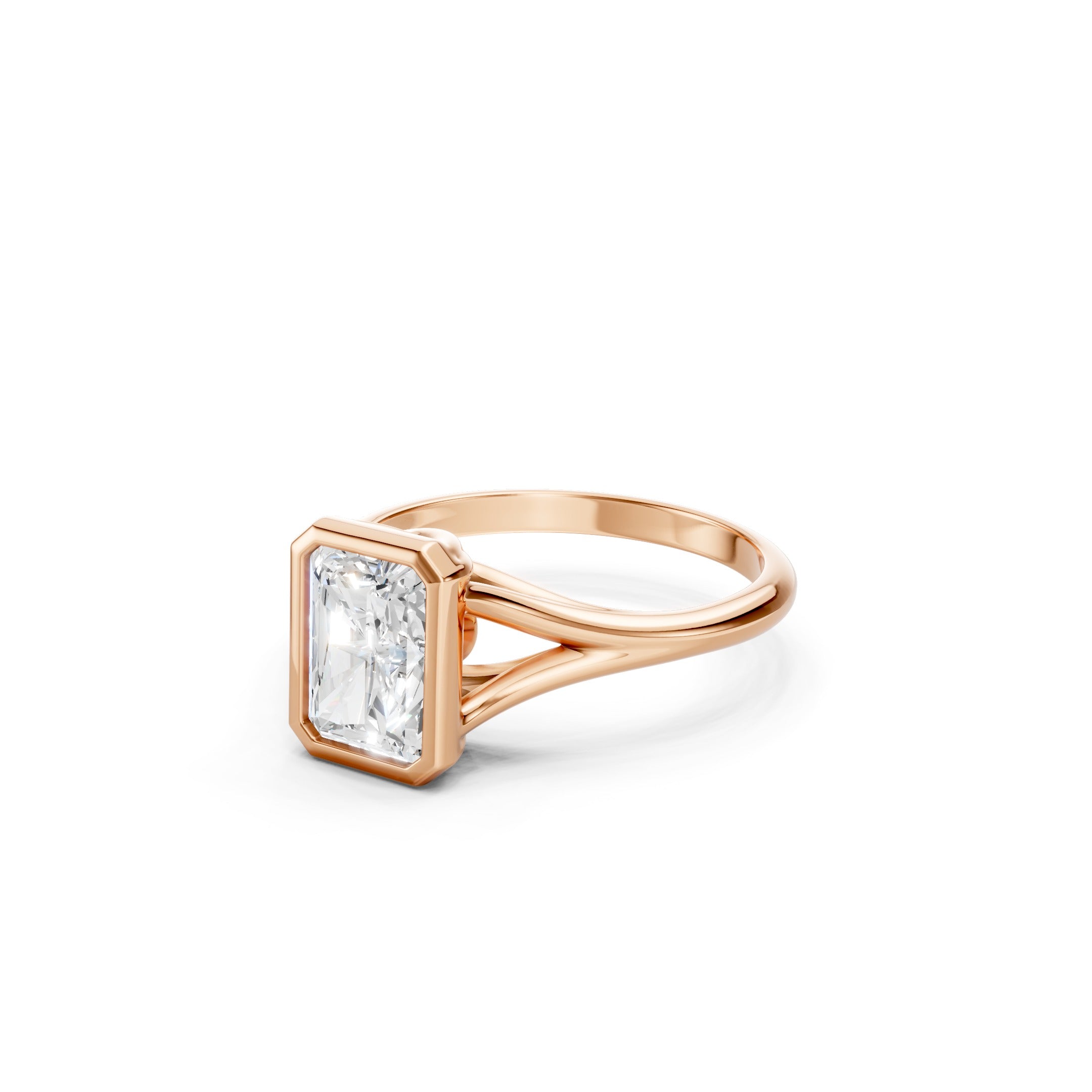 1.80 CT Radiant Cut Lab Grown Diamond Engagement Ring in 10K 14K 18K 