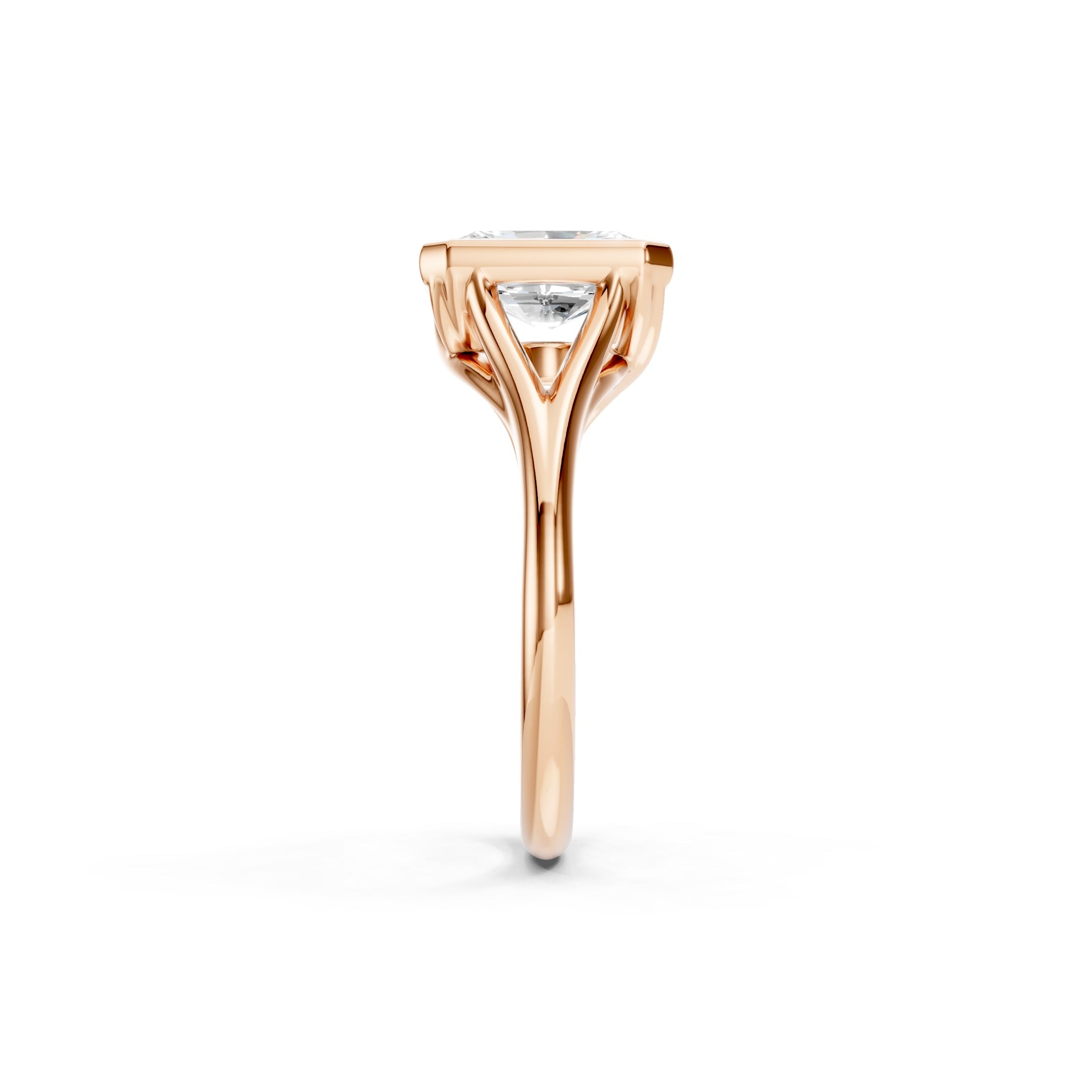 1.80 CT Radiant Cut Lab Grown Diamond Engagement Ring in 10K 14K 18K 