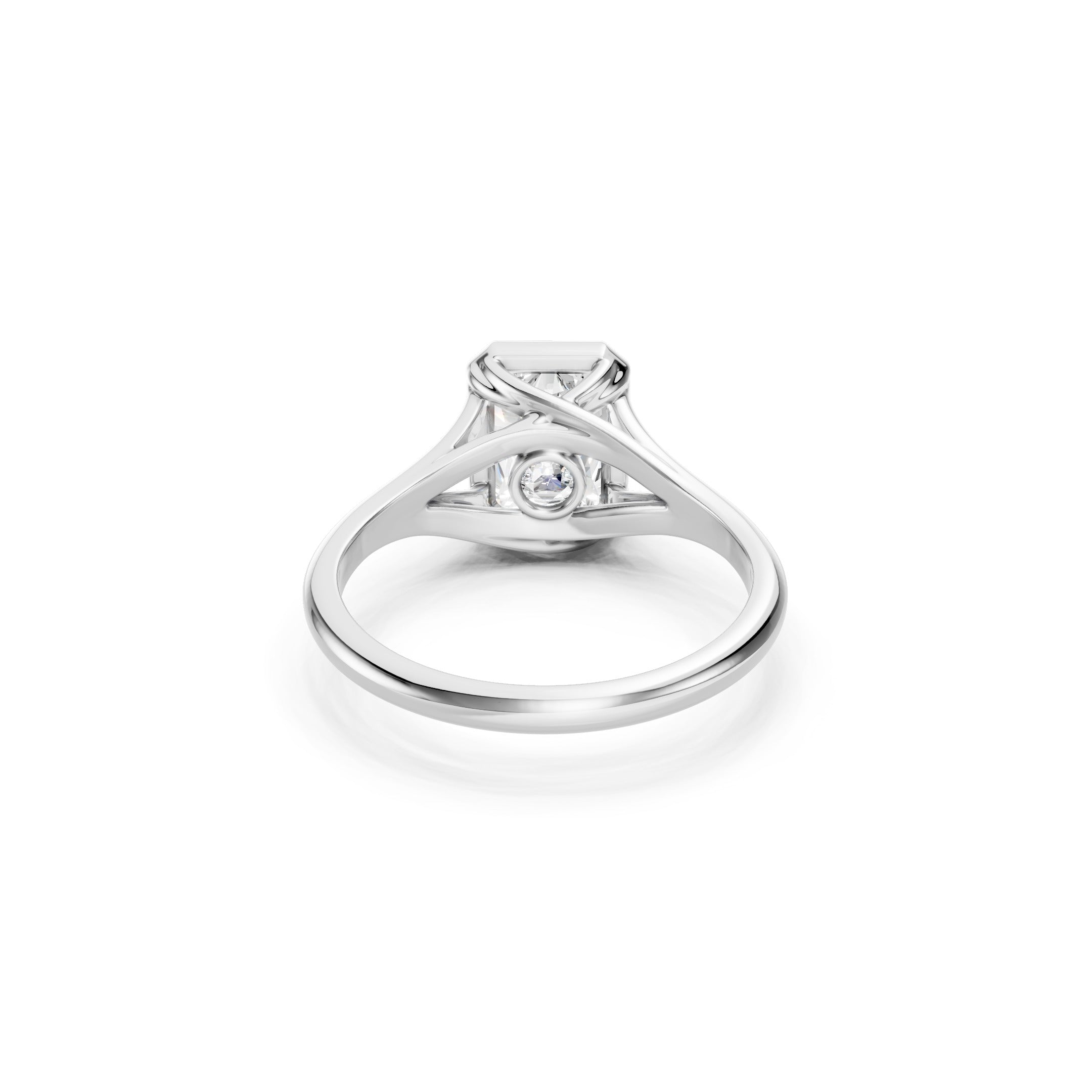 1.80 CT Radiant Cut Lab Grown Diamond Engagement Ring in 10K 14K 18K 