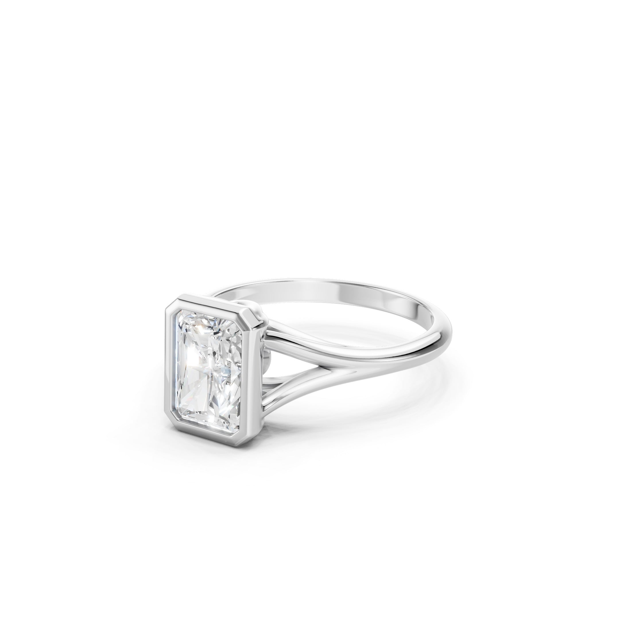 1.80 CT Radiant Cut Lab Grown Diamond Engagement Ring in 10K 14K 18K 