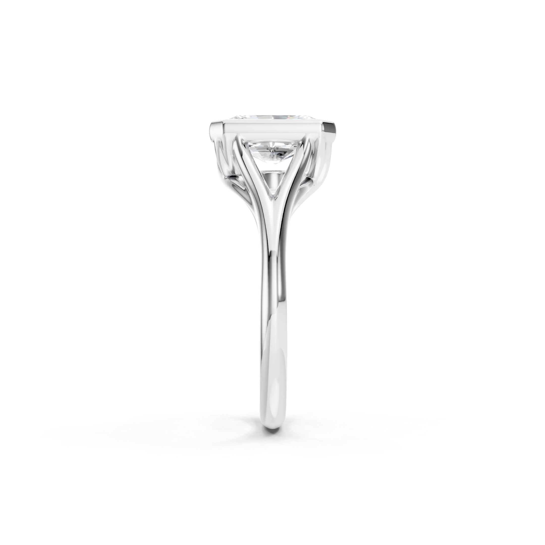 1.80 CT Radiant Cut Lab Grown Diamond Engagement Ring in 10K 14K 18K 