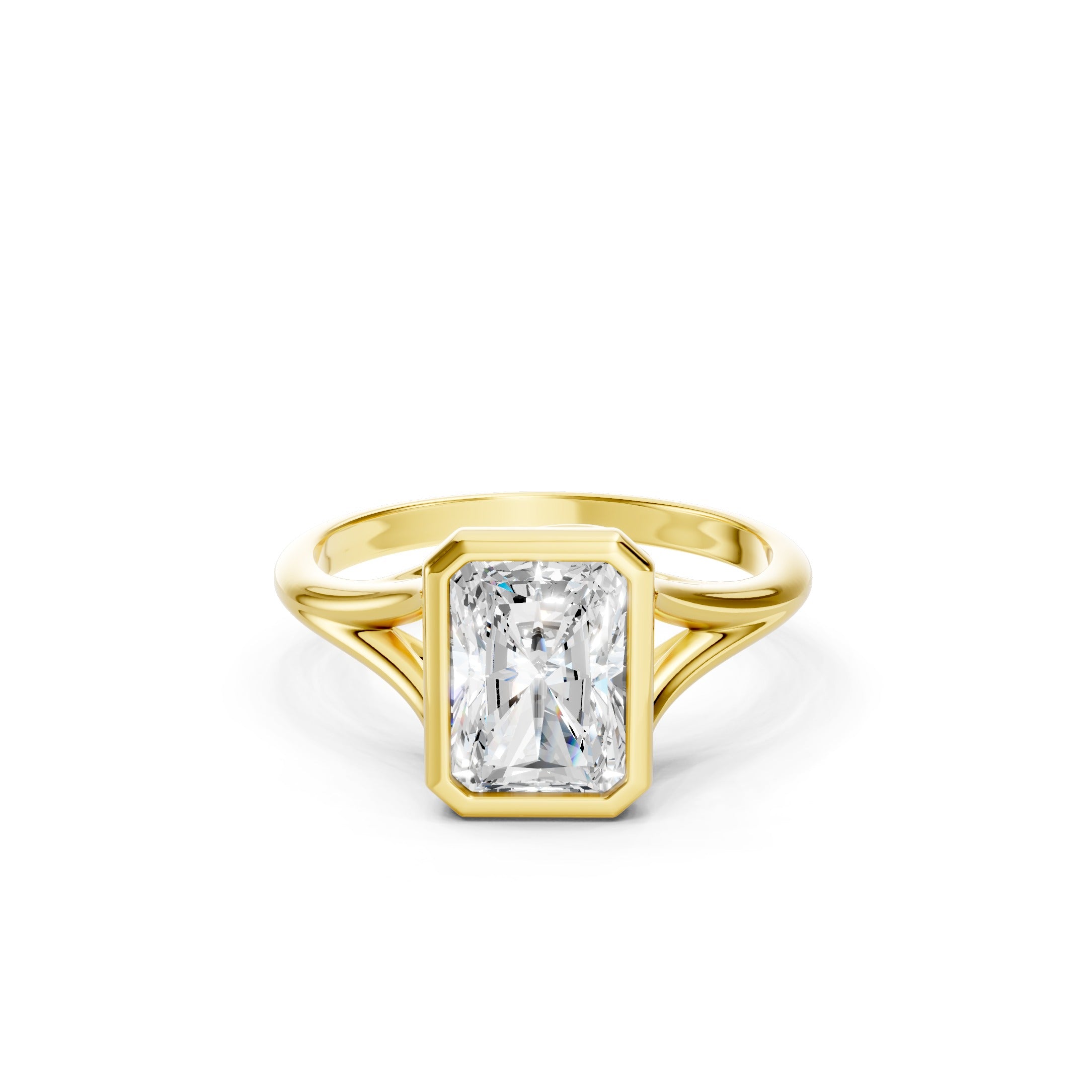 1.80 CT Radiant Cut Lab Grown Diamond Engagement Ring in 10K 14K 18K 