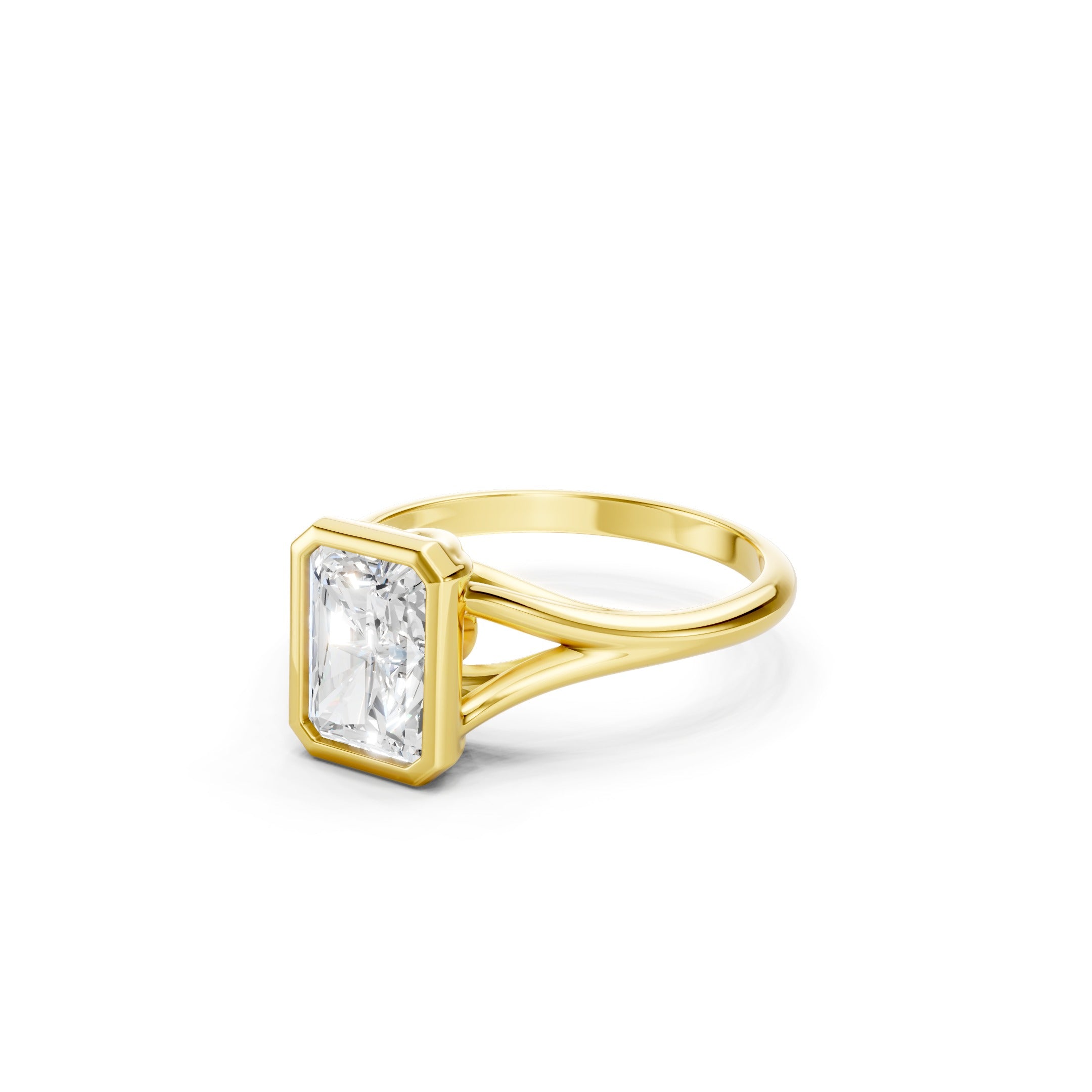 1.80 CT Radiant Cut Lab Grown Diamond Engagement Ring in 10K 14K 18K 