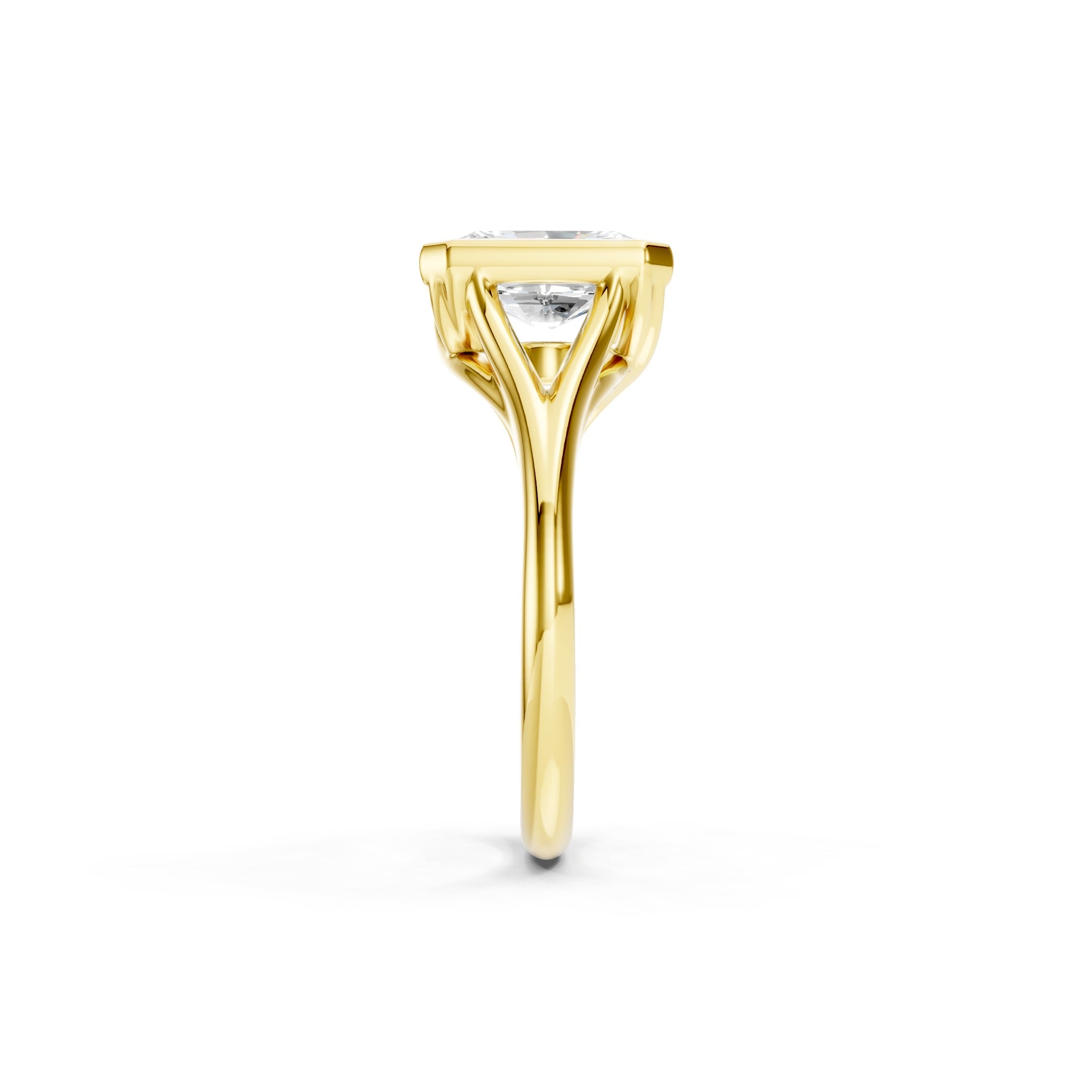 1.80 CT Radiant Cut Lab Grown Diamond Engagement Ring in 10K 14K 18K 
