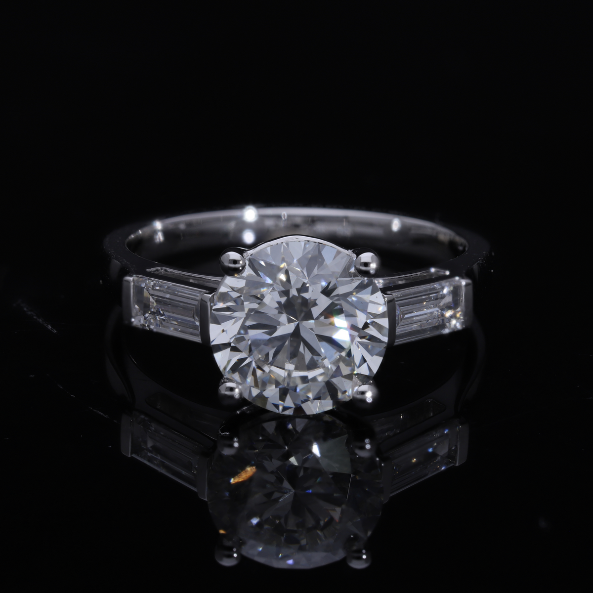 14k White Gold |💍 2.90–3.00 Ct VS Brilliant Cut Lab-Grown Diamond Engagement Ring | Luxury Fine Jewelry🤍✨