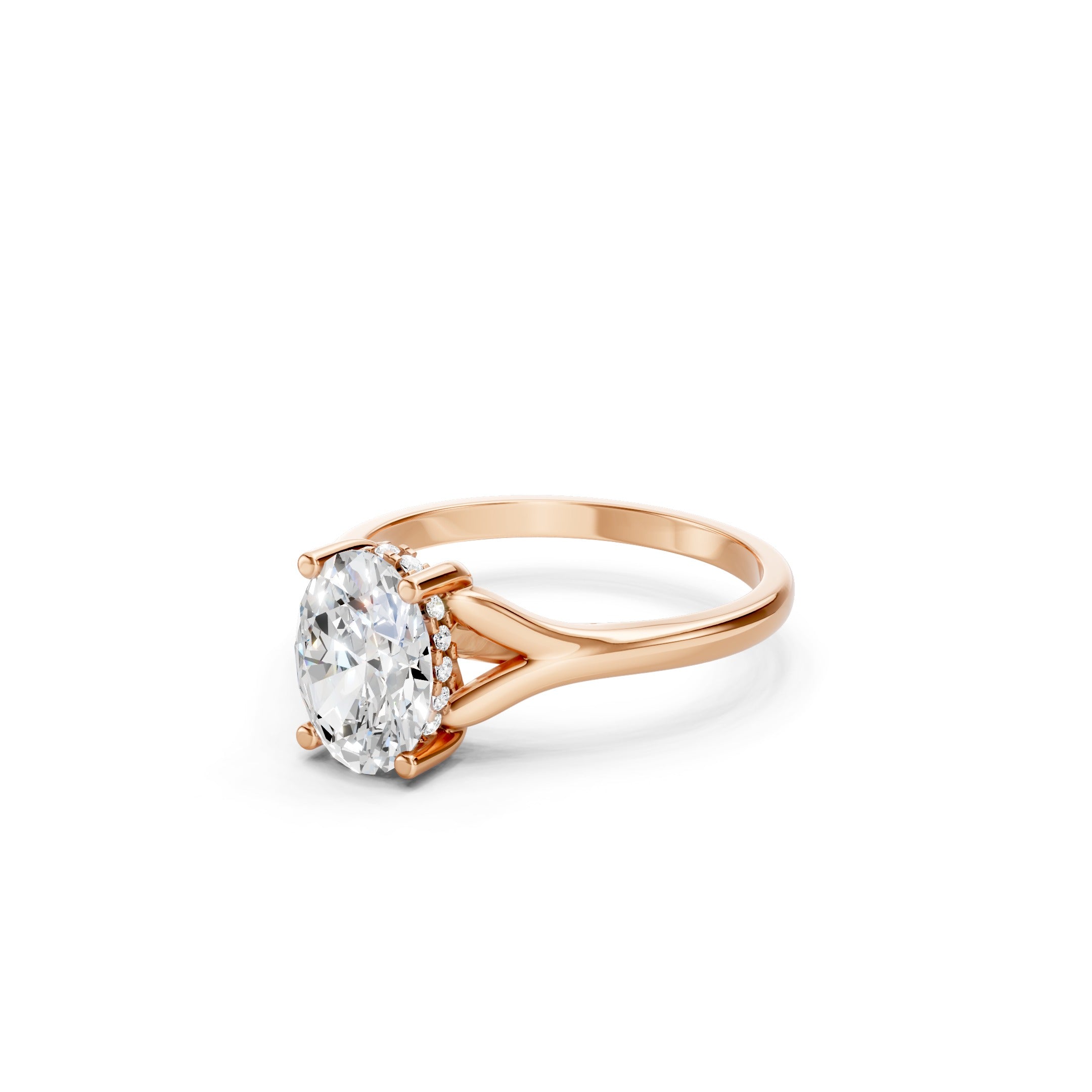 1.60 CT Oval Lab Grown Diamond Solitaire Engagement Ring in 10K 14K 18K 