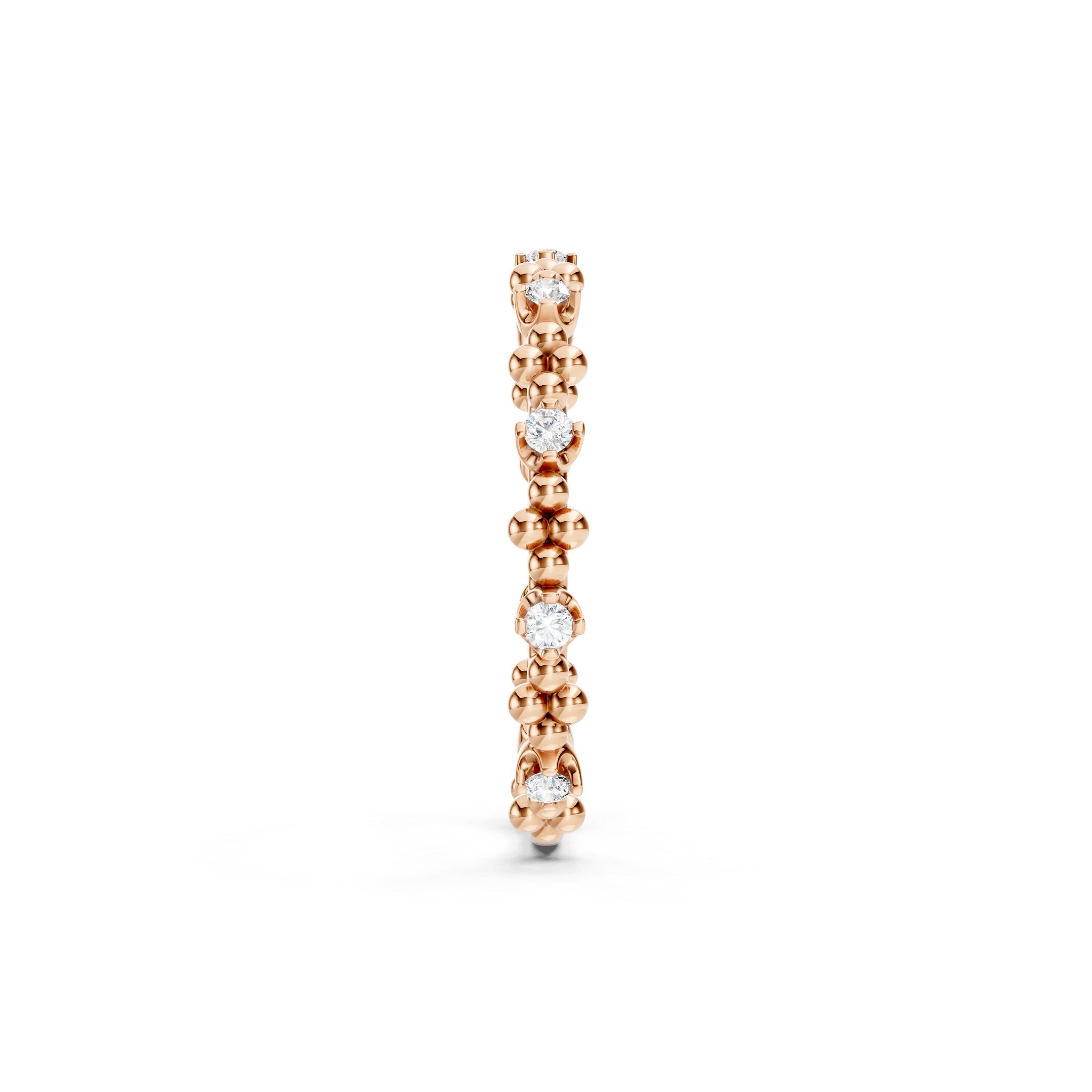 0.15 CT Round Diamond Stackable Ring, 10K 14K 18K Gold Dainty Diamond Ring
