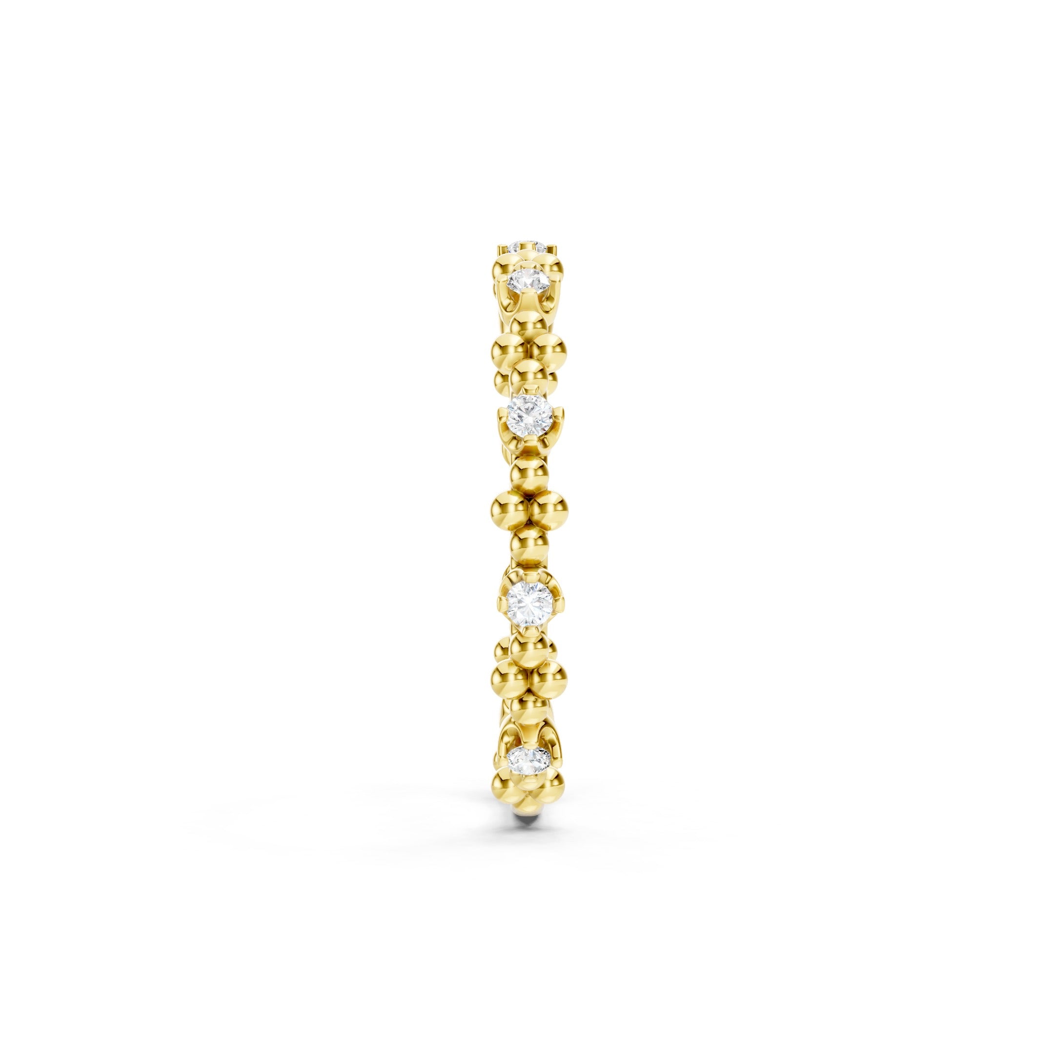 0.15 CT Round Diamond Stackable Ring, 10K 14K 18K Gold Dainty Diamond Ring
