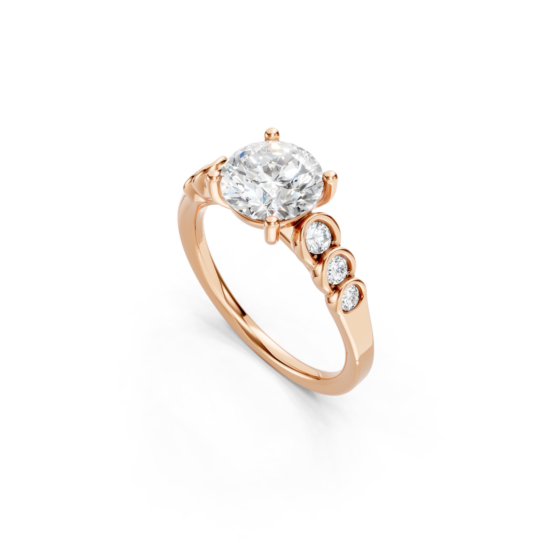 1.70 CT Vintage Lab Grown Diamond Engagement Ring, 10K 14K 18K Solid Gold Wedding  Ring