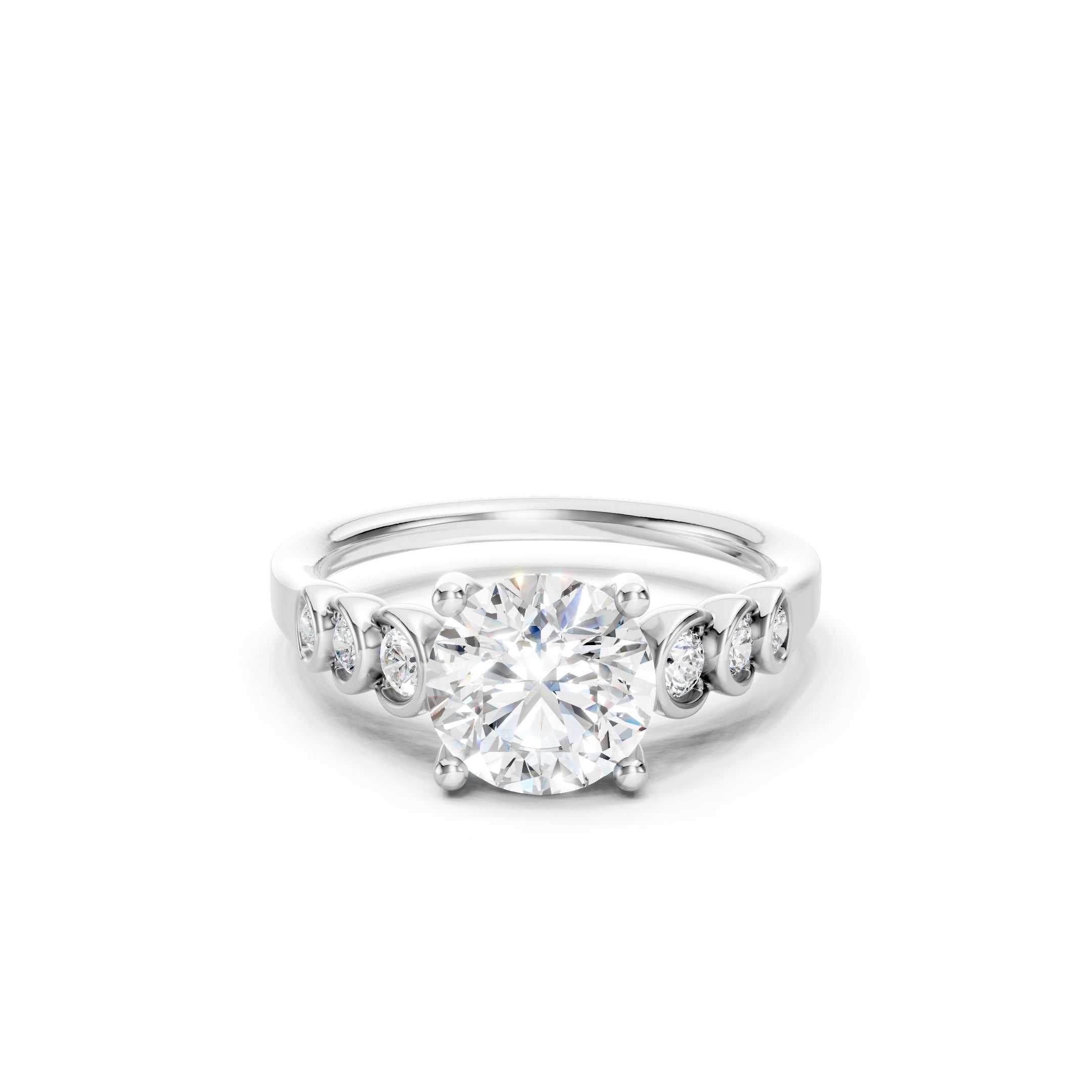 1.70 CT Vintage Lab Grown Diamond Engagement Ring, 10K 14K 18K Solid Gold Wedding  Ring