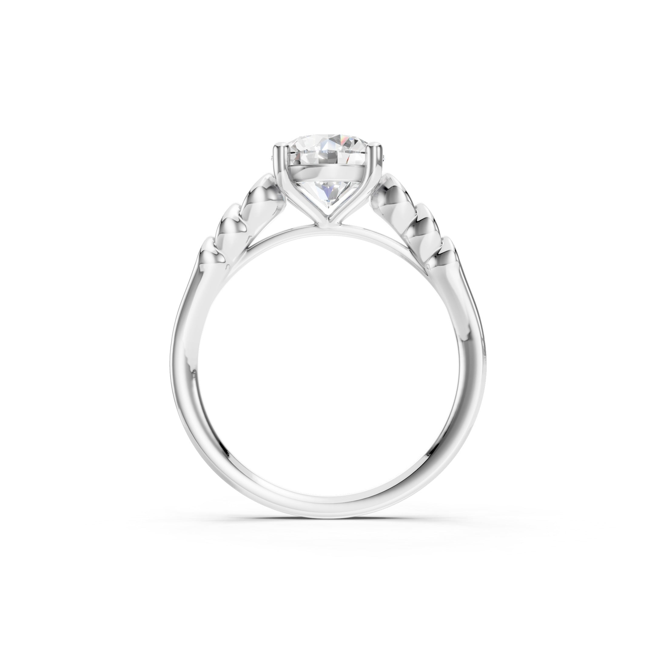 1.70 CT Vintage Lab Grown Diamond Engagement Ring, 10K 14K 18K Solid Gold Wedding  Ring
