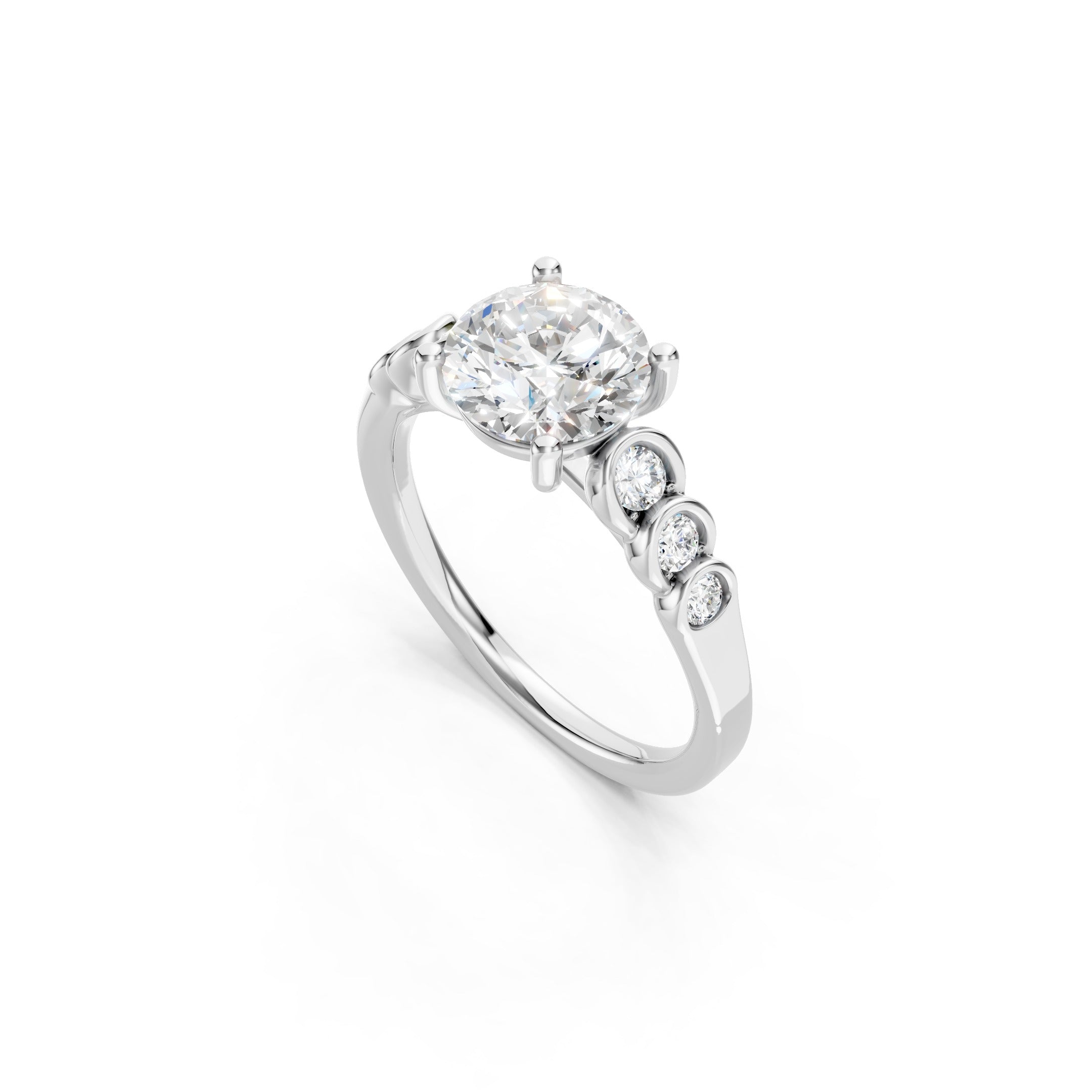 1.70 CT Vintage Lab Grown Diamond Engagement Ring, 10K 14K 18K Solid Gold Wedding  Ring