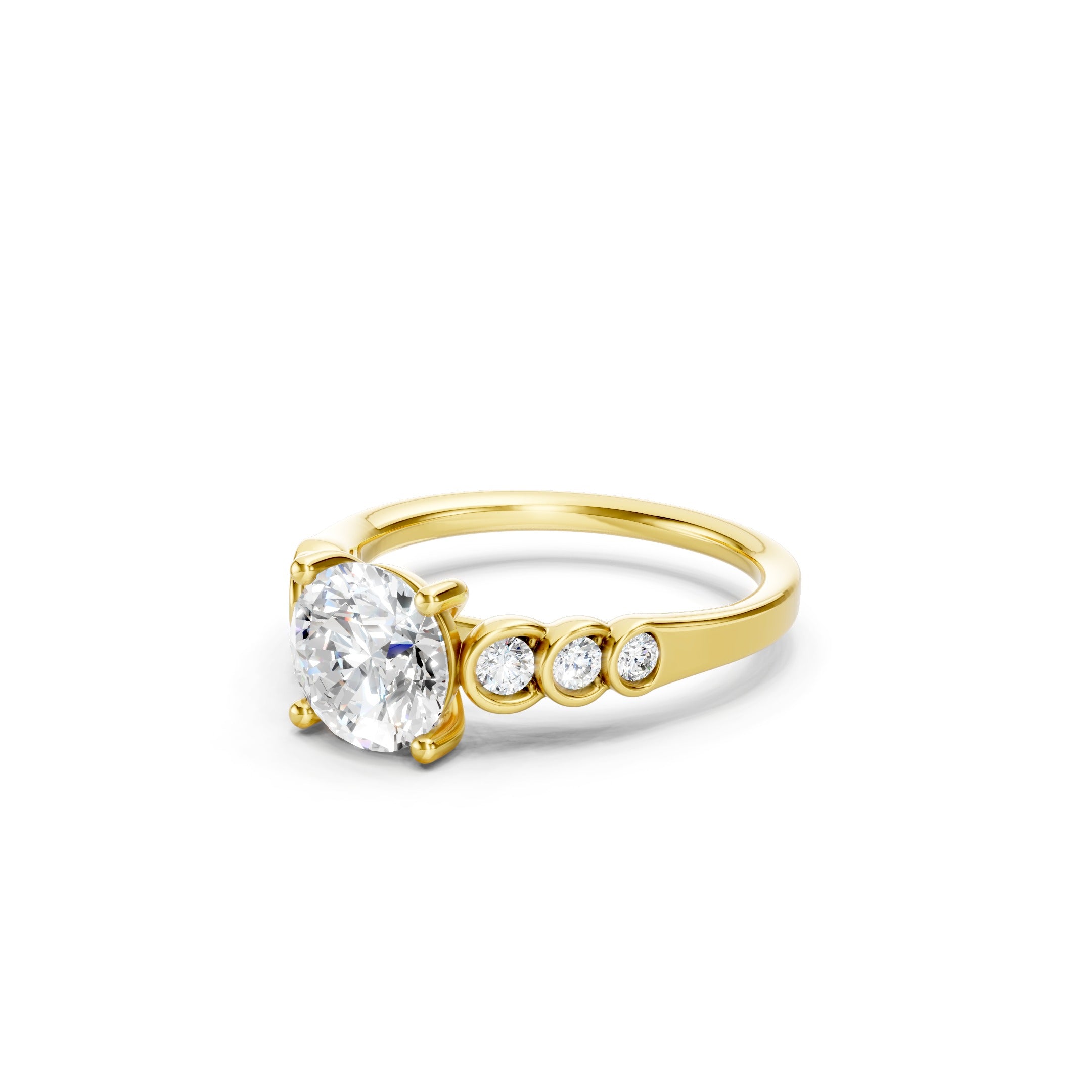 1.70 CT Vintage Lab Grown Diamond Engagement Ring, 10K 14K 18K Solid Gold Wedding  Ring