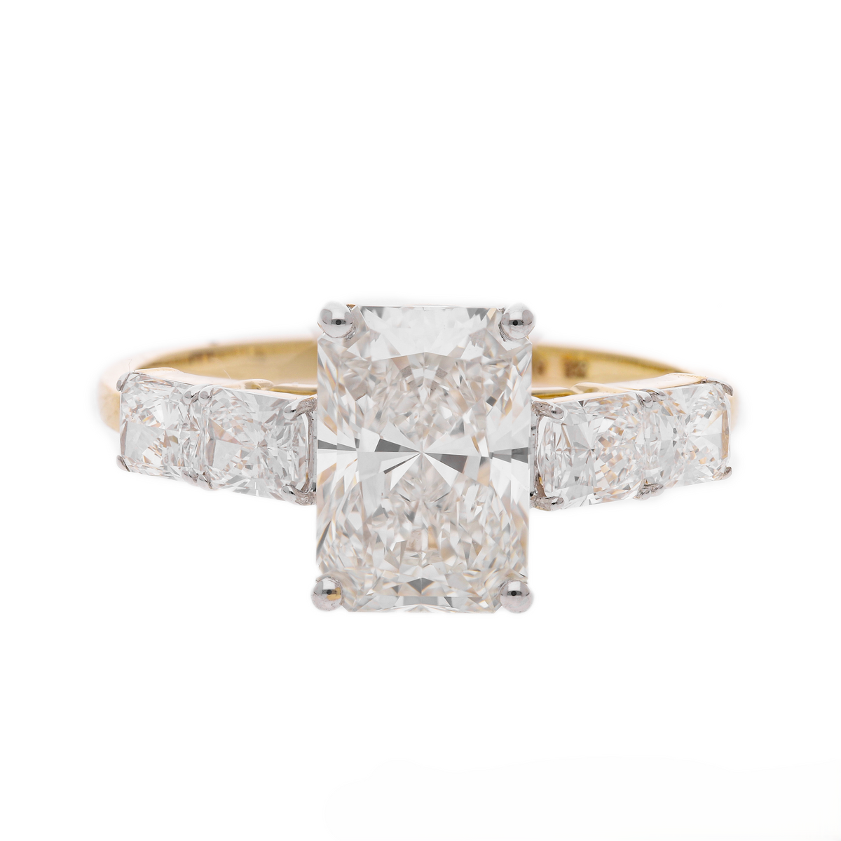 3 Ct VS Radiant Cut Lab-Grown Diamond Engagement Ring | 14k Yellow Gold | Elegant Gift for Her ✨💖💍 4 Ct VS Marquise Cut Lab-Grown Diamond Engagement Ring | Bezel Setting | Elegant Gift for Her ✨💖