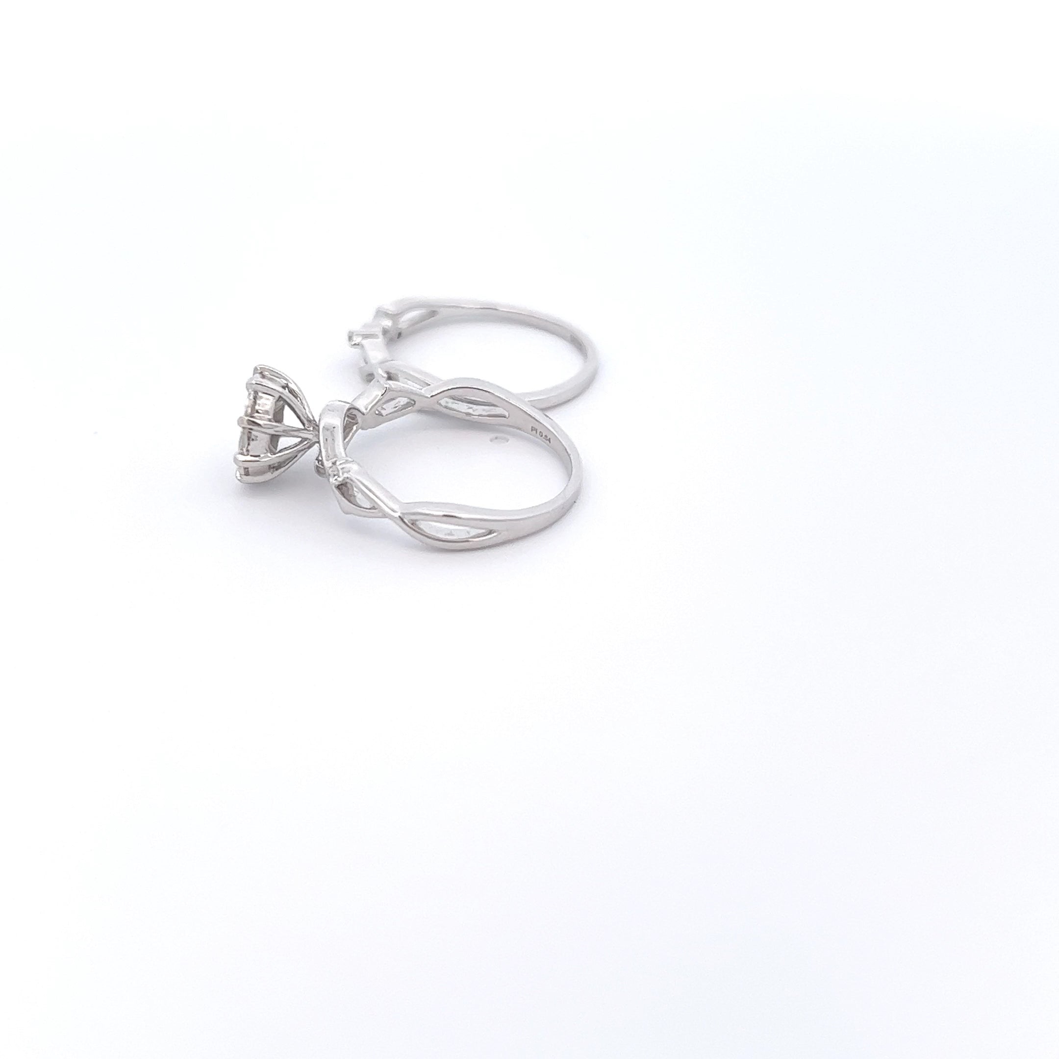 Two Looks, One Ring: 14k White Gold Convertible Diamond Ring