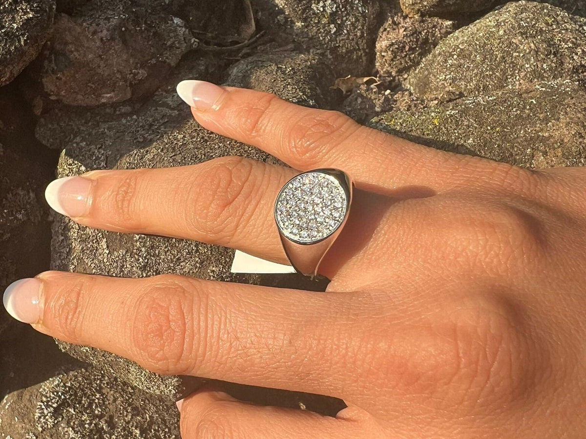 18K Rose Gold Natural Diamond Ring - 0.32 Carat