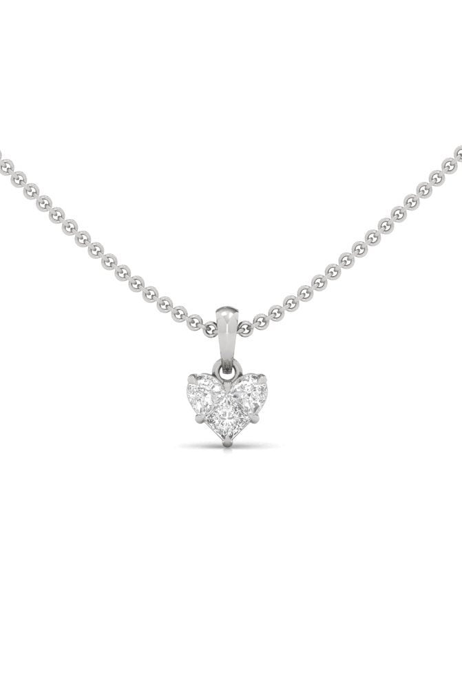 Heart Diamond Pendant: Illusion Cut Halo, Custom Fine Jewelry