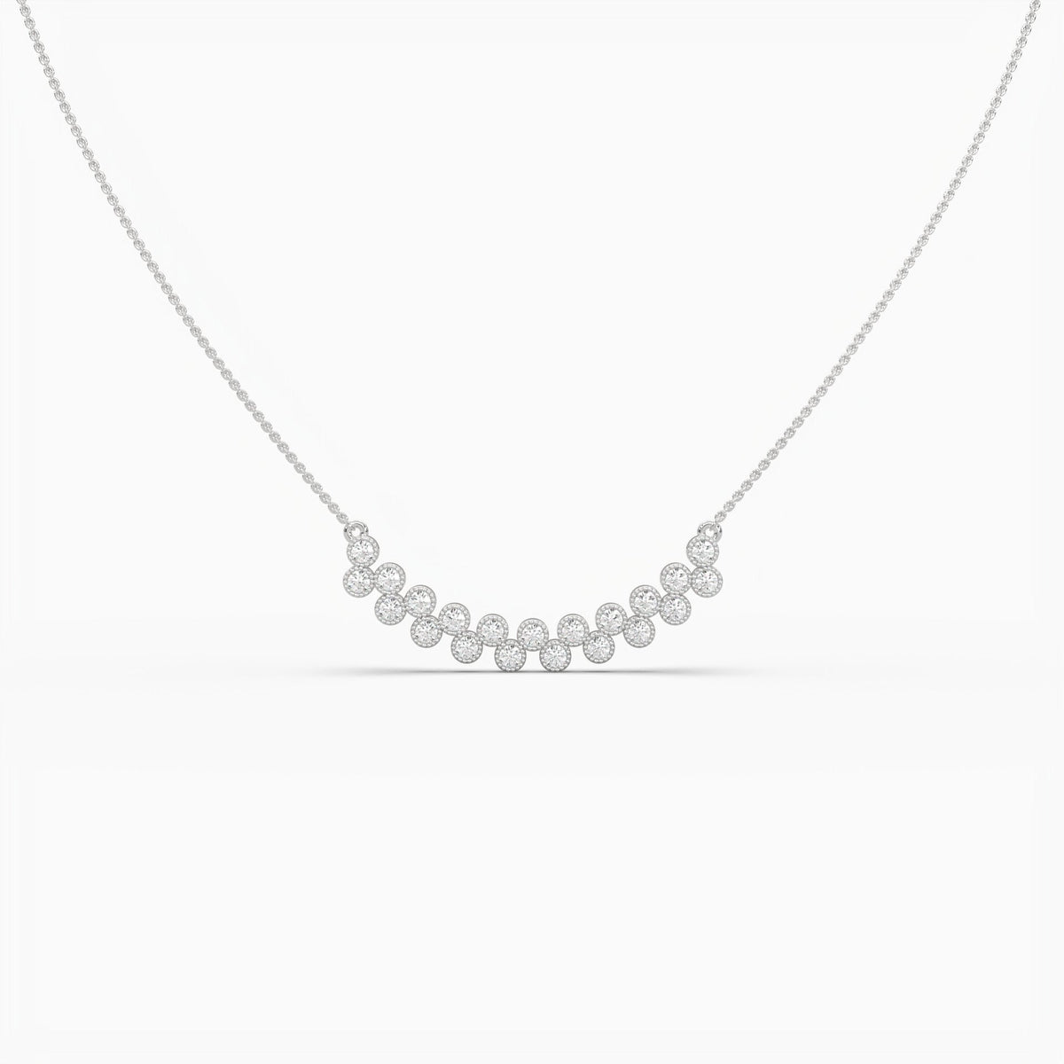 18k Gold Natural Diamond Round Shape Pendant