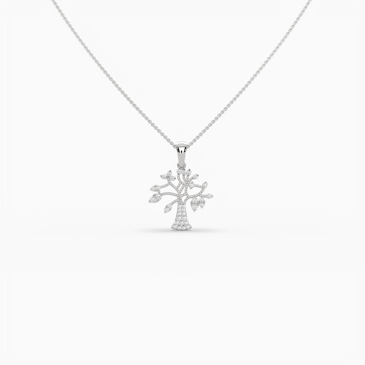 Nature's Embrace Natural Diamond Pendant made in 14/18k Gold