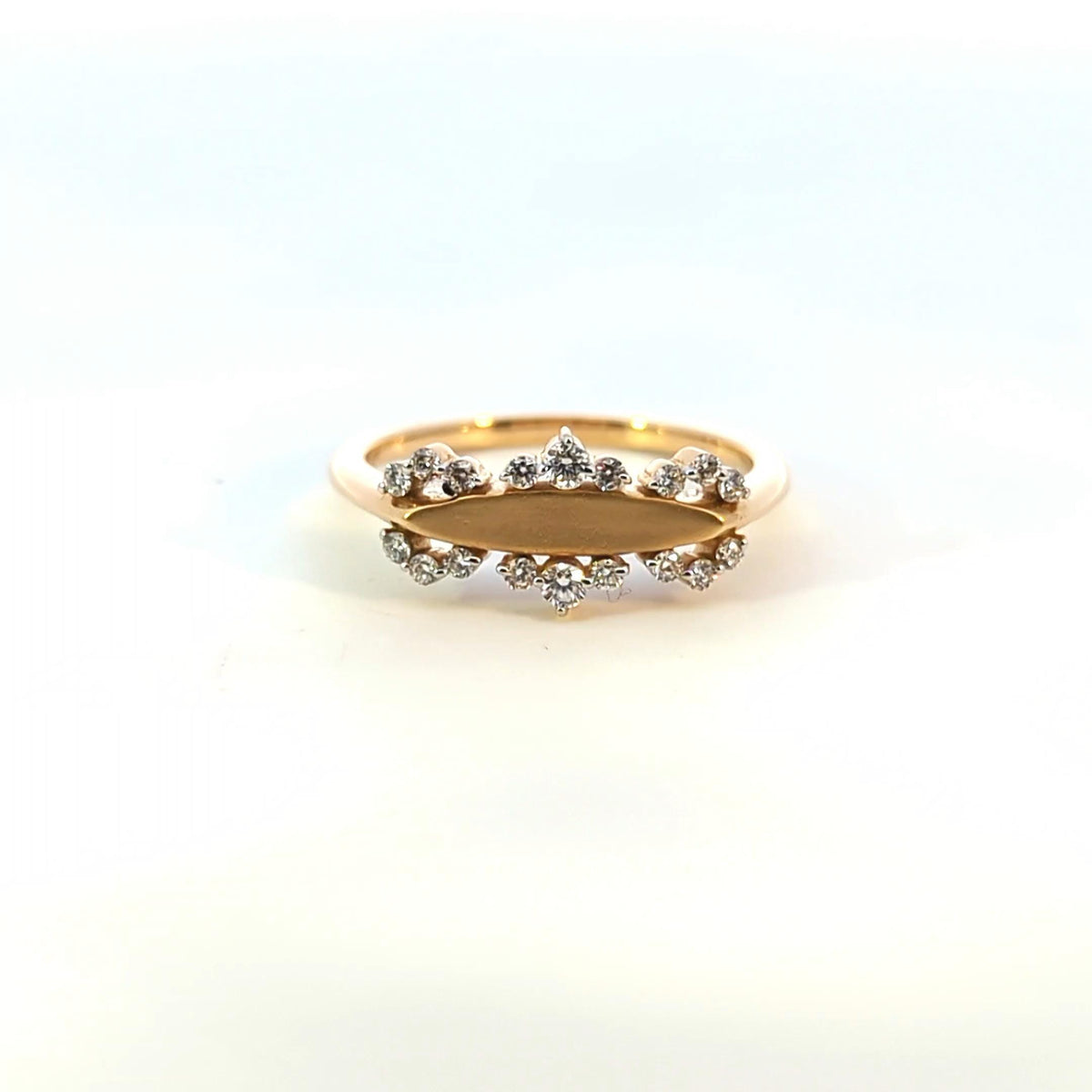 18K White Gold Diamond Ring: Minimalist Promise Ring