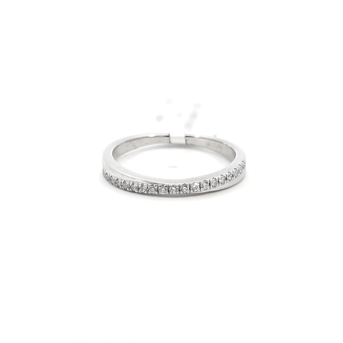 14K White Gold Diamond Ring: Minimalist Promise Ring, 0.20 CT