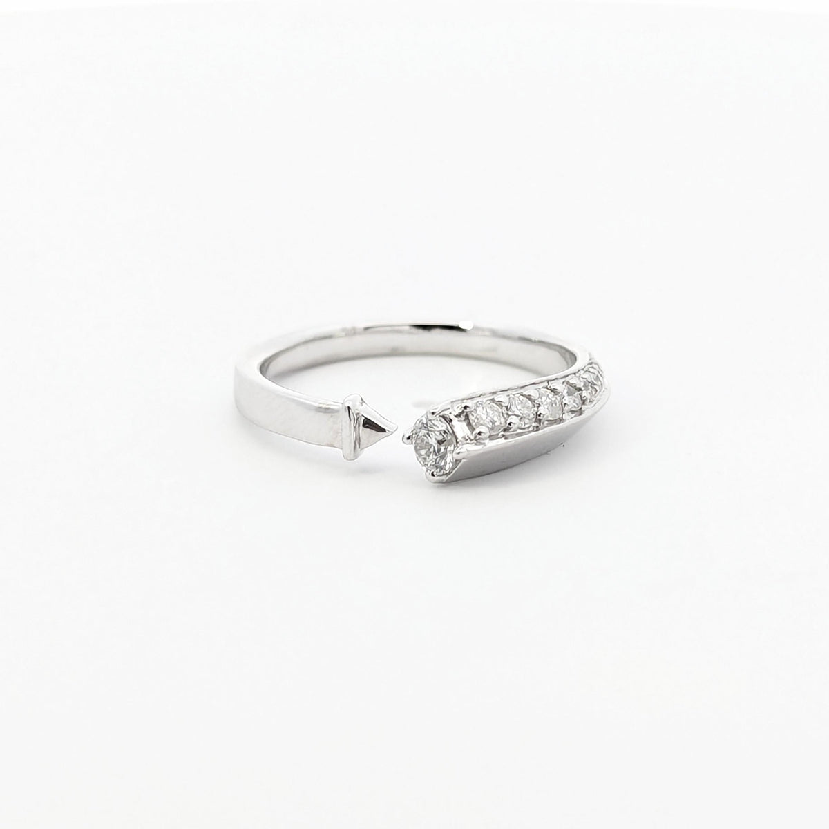 14k White Gold Natural Diamond Ring | Gift For Loveones | Gold Diamond Ring | Dainty Engagement Ring | Solid Gold FineJewelry | Gift for Her