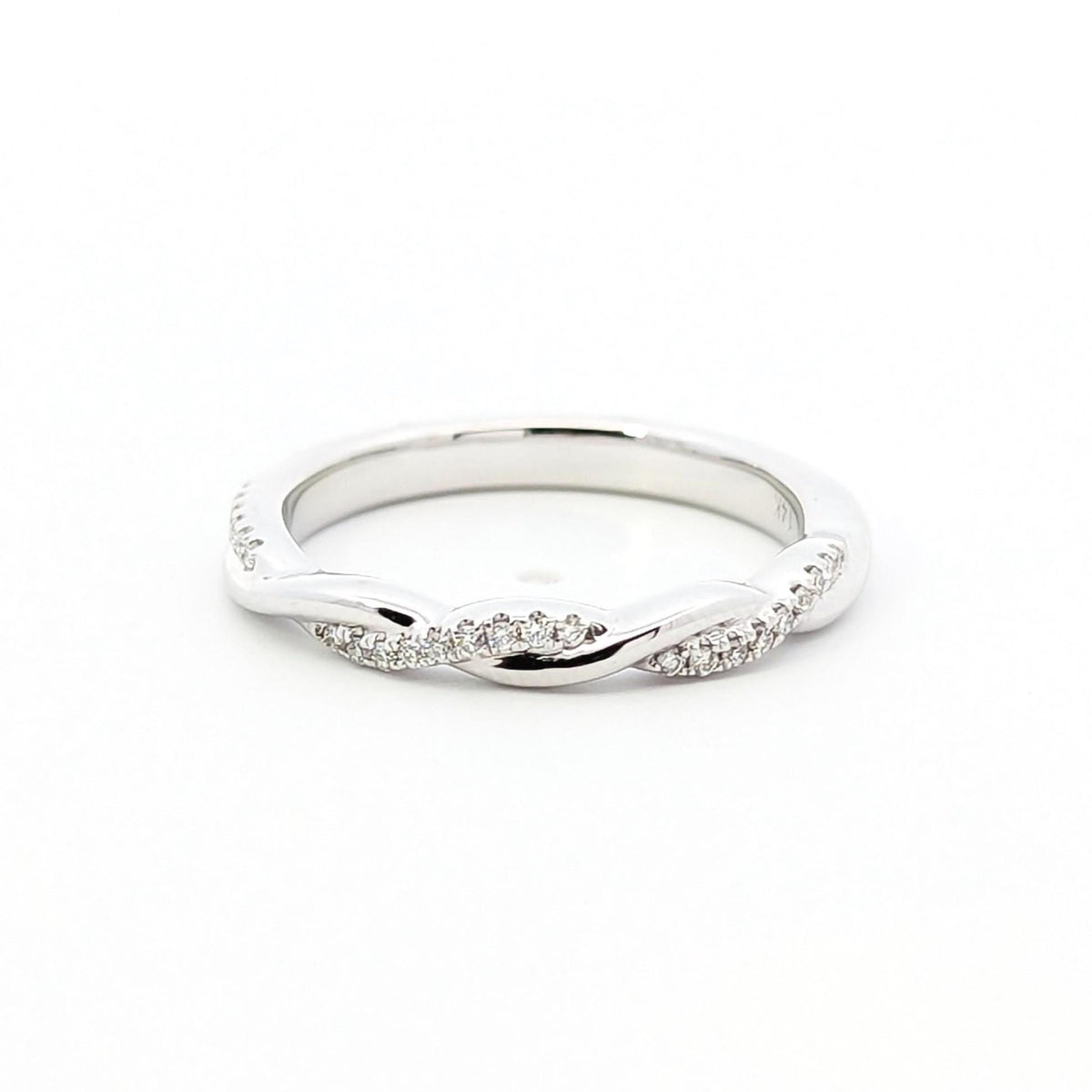 14k White Gold Diamond Ring Band | Gift For Love ones | Gold Diamond Ring | Dainty Engagement Ring | Solid Gold Fine Jewelry | Gift for Her