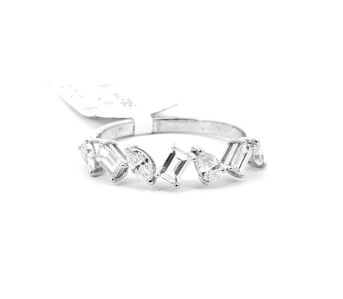 14k White Gold Diamond Ring: 0.71 Carats, Party Jewelry