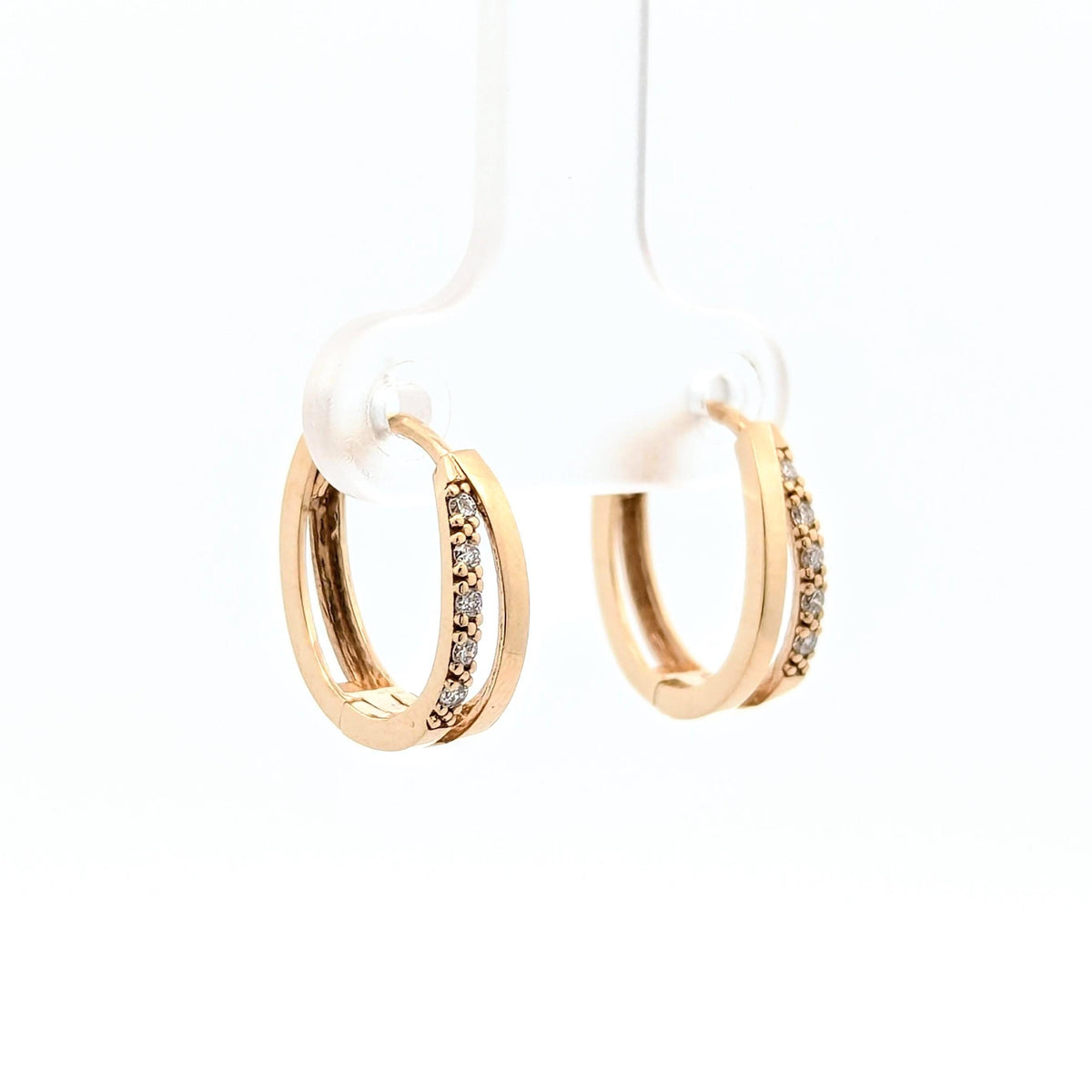 14K Yellow Gold Lab Grown Diamond Stud Earrings: Minimalist Fine Jewelry