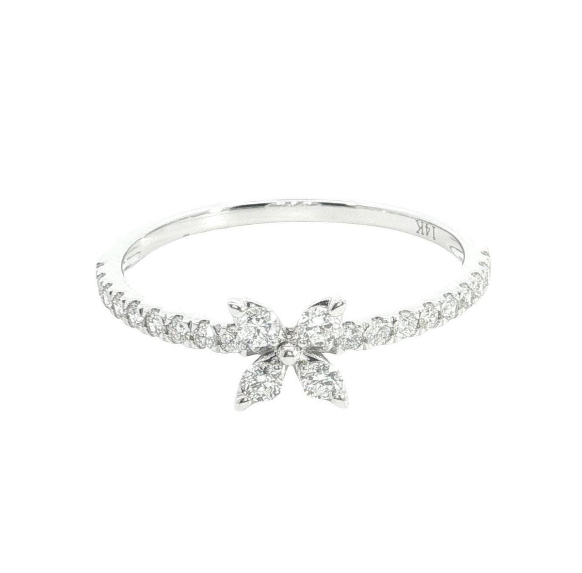 0.30 CT VVS Brilliant Cut Lab Grown Diamond Band with 14k Yellow / White Gold | Stackable rings