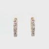 0.80 Ct White Baguette Cut Labgrown Diamond Hoop Earrings | 14k White / Yellow / Rose Gold
