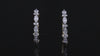 0.50 Ct White Marquise & Round Cut Labgrown Diamond Hoop Earrings | 14k White / Yellow / Rose Gold