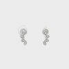 0.30 Ct Round Cut Lab-Grown Diamond Leaf Vine Earrings | 14k White / Yellow / Rose Gold