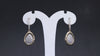 1.00 Ct White Round Cut Labgrown Diamond Teardrop Drop Earrings | 14k White / Yellow / Rose Gold