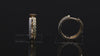 0.70 Ct White & Yellow Round Cut Labgrown Diamond Double Row Hoop Earrings |14k Rose / White / Yellow Gold